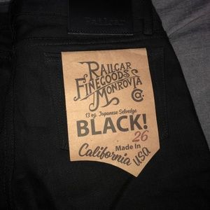 Women's Railcar Japanese Selvedge Denim Black Jean